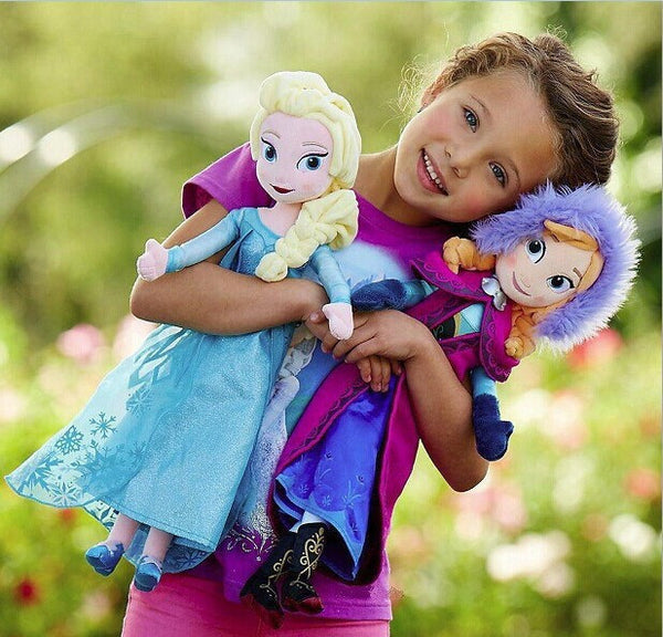 Princess Anna and Elsa Doll Plush Toys